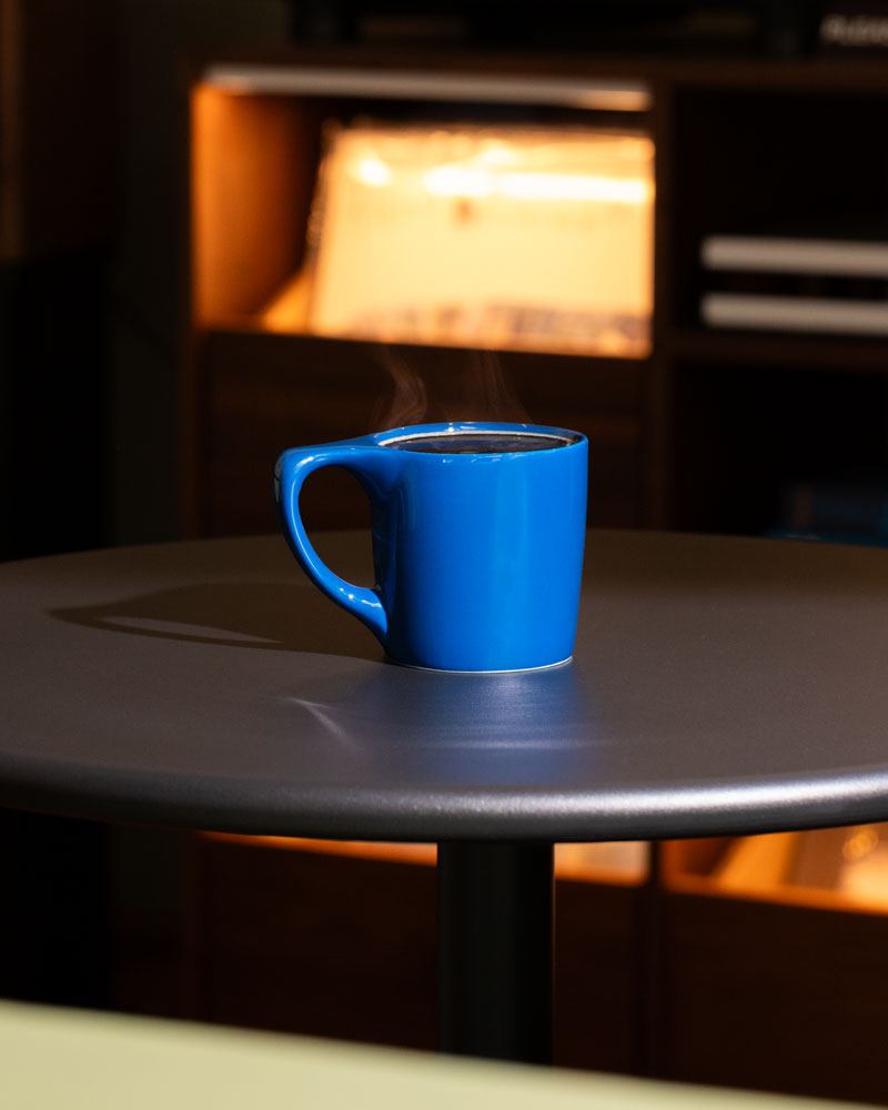 Coffee in Blue Cup